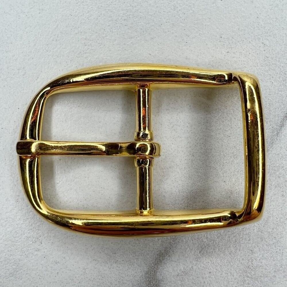 Vintage Gold Tone Simple Basic Belt Buckle for up to 1 Inch Belt
